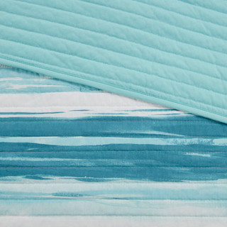 Thumbnail 3: Madison Park Madison Park 6 Pc. Marina Printed Quilt Set 