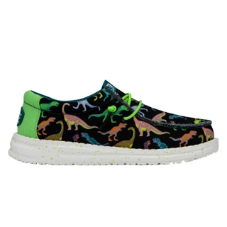 Thumbnail 7: Hey Dude Hey Dude Boys Wally Youth Dino Casual Shoe 