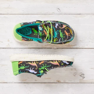 Thumbnail 9: Hey Dude Hey Dude Boys Wally Youth Dino Casual Shoe 