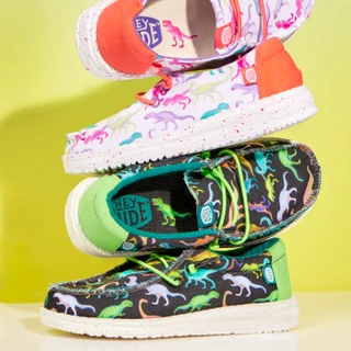Thumbnail 10: Hey Dude Hey Dude Boys Wally Youth Dino Casual Shoe 