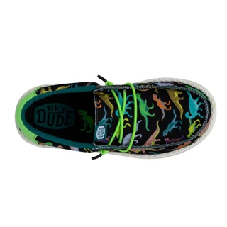 Thumbnail 2: Hey Dude Hey Dude Boys Wally Youth Dino Casual Shoe 
