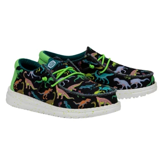 Thumbnail 8: Hey Dude Hey Dude Boys Wally Youth Dino Casual Shoe 