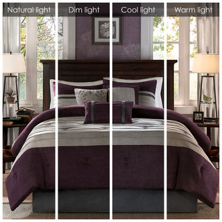 Thumbnail 6: Madison Park Madison Park 7 Pc. Palmer Faux Suede Comforter Set 
