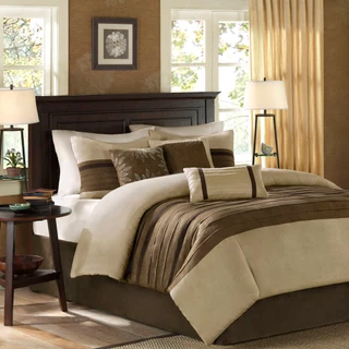 Thumbnail 1: Madison Park Madison Park 7 Pc. Palmer Faux Suede Comforter Set 