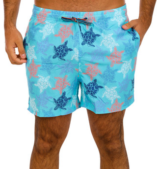 Thumbnail 1: In Gear In Gear Men's Sea Turtle Print Swim Shorts 