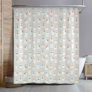 Thumbnail 2: AVANTI Avanti Ghost Boo Halloween Shower Curtain 