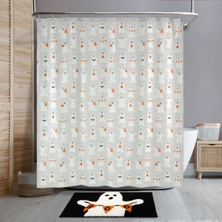 Thumbnail 4: AVANTI Avanti Ghost Boo Halloween Shower Curtain 