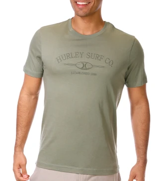 Thumbnail 1: Hurley Hurley Mens Short Sleeve Embroidered Surf Tee 