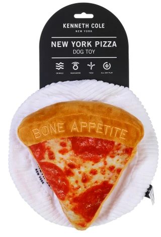 Thumbnail 1: Kenneth Cole Kenneth Cole 9 in NYC Pizza on a Plate Dog Toy 