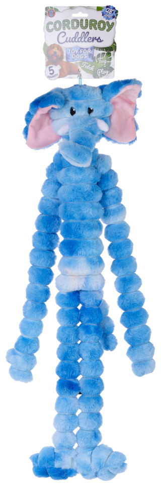Thumbnail 2: Bow Wow Pet Bow Wow Pet 28 in Corduroy Cuddlers Elephant Dog Toy 