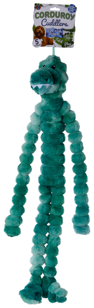 Thumbnail 1: Bow Wow Pet Bow Wow Pet 28 in Corduroy Cuddlers Dino Stuffed Dog Toy 