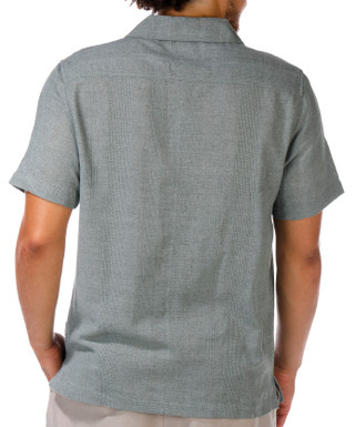 Thumbnail 3: PX BLACK PX Black Men's Short Sleeve Woven Buttoned Shirt 