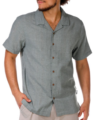 Thumbnail 4: PX BLACK PX Black Men's Short Sleeve Woven Buttoned Shirt 