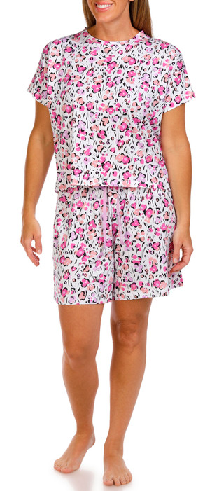 Thumbnail 1: Hue Hue Womens 2 Pc Floral Sleepwear Set 