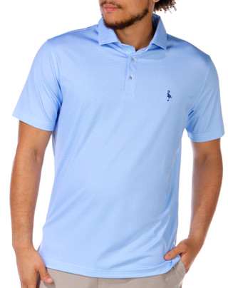 Thumbnail 1: TAILORBYRD Tailorbyrd Men's Short Sleeve Micro Check Print Golf Polo 