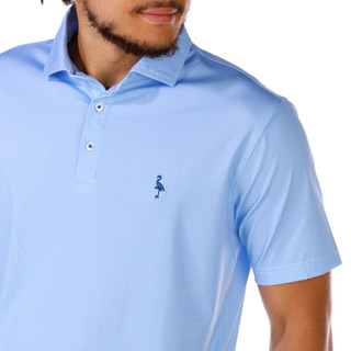 Thumbnail 2: TAILORBYRD Tailorbyrd Men's Short Sleeve Micro Check Print Golf Polo 