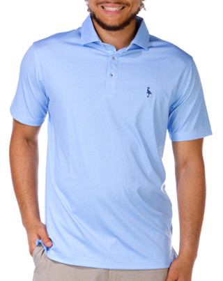 Thumbnail 4: TAILORBYRD Tailorbyrd Men's Short Sleeve Micro Check Print Golf Polo 