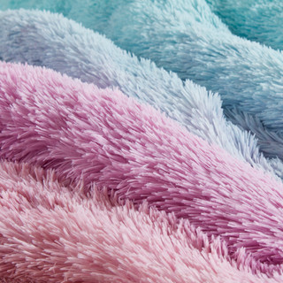 Thumbnail 3: Intelligent Design Primrose Ombre Shaggy Faux Fur Comforter Set 