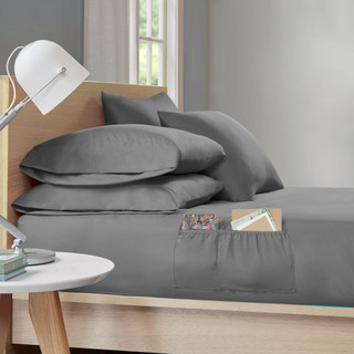 Thumbnail 2: Intelligent Design Intelligent Design Microfiber Side Pocket Sheet Set 