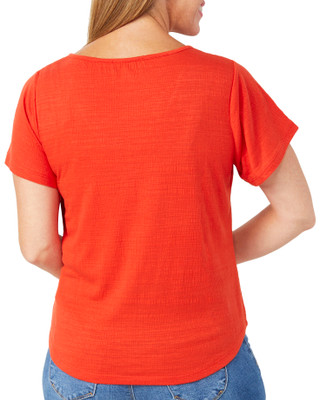 Thumbnail 4: Thomas & Olivia Thomas & Olivia Womens Short Sleeve Lace Neck Top 