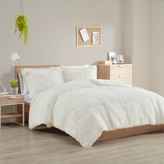 Thumbnail 1: Intelligent Design Intelligent Design Malea Shaggy Long Fur Comforter Set 