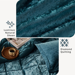 Thumbnail 3: Intelligent Design Intelligent Design Felicia Velvet Comforter Set 