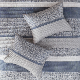Thumbnail 3: Madison Park Madison Park 6 Pc. Rhapsody Quilt & Pillow Set 