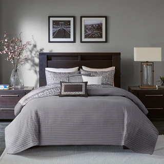 Thumbnail 2: Madison Park Madison Park 6 Pc. Rhapsody Quilt & Pillow Set 