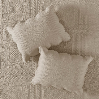 Thumbnail 4: Madison Park Madison Park Tuscany Scalloped Edge Reversible Quilt Set 