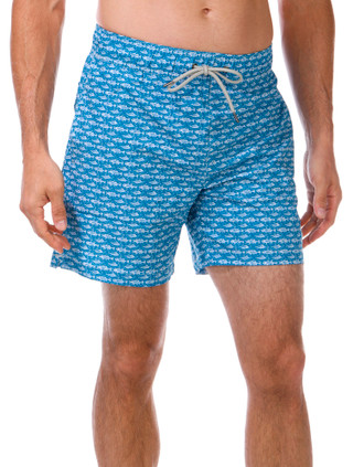 Thumbnail 4: BEACH BROS Beach Bros Men's School Of Fish Swim Shorts 