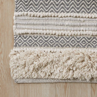Thumbnail 2: Ink + Ivy Ink+Ivy Asher Woven Texture Stripe Bath Rug 