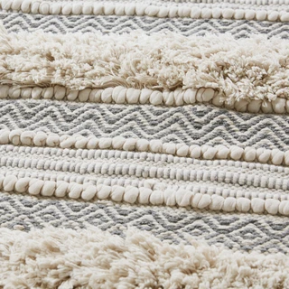 Thumbnail 4: Ink + Ivy Ink+Ivy Asher Woven Texture Stripe Bath Rug 