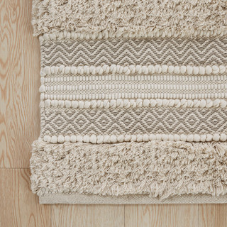 Thumbnail 6: Ink + Ivy Ink+Ivy Asher Woven Texture Stripe Bath Rug 