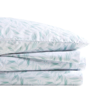 Thumbnail 5: MADISON PARK ESSENTIALS Madison Park Essentials 200 Thread Count Leaves Sheet Set 