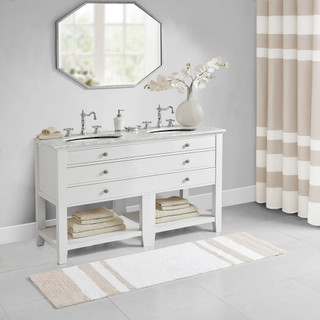 Thumbnail 2: Madison Park Madison Park Spa Cotton Reversible Bath Rug 