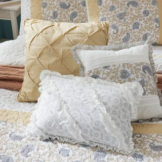 Thumbnail 2: Madison Park Madison Park 6 Pc. Dawn Cotton Percale Quilt Set 