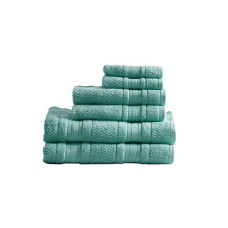Thumbnail 3: MADISON PARK ESSENTIALS Madison Park Essentials 6 Pc. Spa Waffle Jacquard Towel Set 
