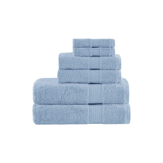 Thumbnail 3: MADISON PARK ESSENTIALS Madison Park 6 Pc. Organic Cotton Towel Set 
