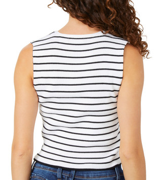 Thumbnail 2: No Comment No Comment Juniors Striped Button Down Vest 