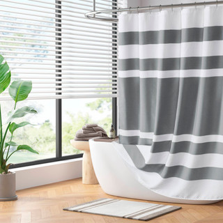 Thumbnail 8: Madison Park Madison Park Spa Waffle Shower Curtain with 3M Treatment 