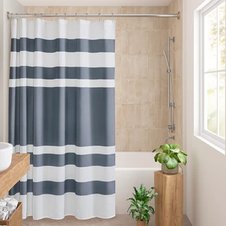Thumbnail 4: Madison Park Madison Park Spa Waffle Shower Curtain with 3M Treatment 