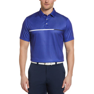 Thumbnail 1: PGA TOUR PGA TOUR Men's Textured Colorblocked Performance Golf Polo 