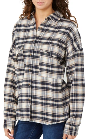 Thumbnail 2: SIMPLY SOUTHERN Simply Southern Juniors Plaid Shacket 