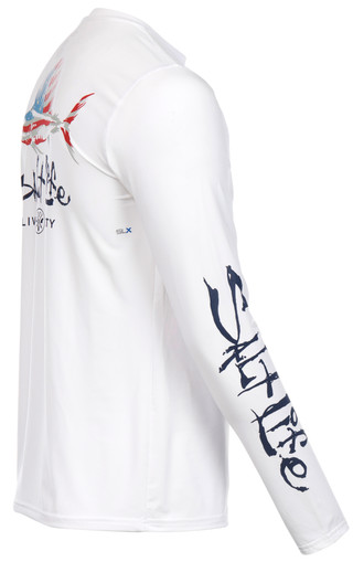 Thumbnail 7: Salt Life Salt Life Mens Long Sleeve Sailfish Graphic Shirt 
