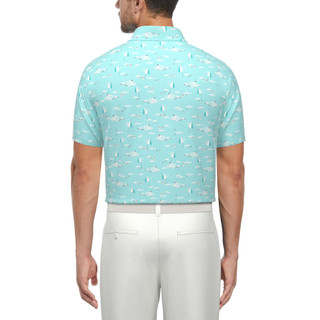 Thumbnail 2: PGA TOUR PGA TOUR Mens At The Beach Print Golf Polo 