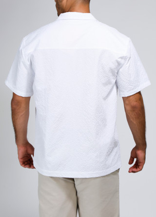 Thumbnail 3: REEL LEGENDS Reel Legends Mens Seersucker Solid Button Up Shirt 