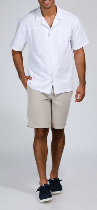 Thumbnail 4: REEL LEGENDS Reel Legends Mens Seersucker Solid Button Up Shirt 