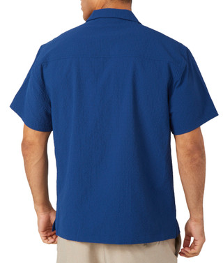 Thumbnail 2: REEL LEGENDS Reel Legends Mens Seersucker Solid Button Up Shirt 