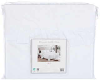 Thumbnail 1: Cathay Home Cathay Home Elegant Ruffle Hem Microfiber Sheet Set 