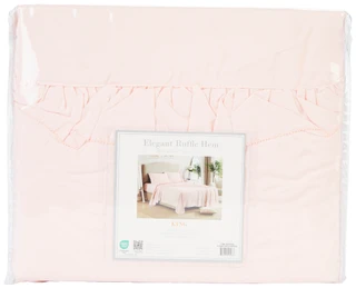 Thumbnail 2: Cathay Home Cathay Home Elegant Ruffle Hem Microfiber Sheet Set 
